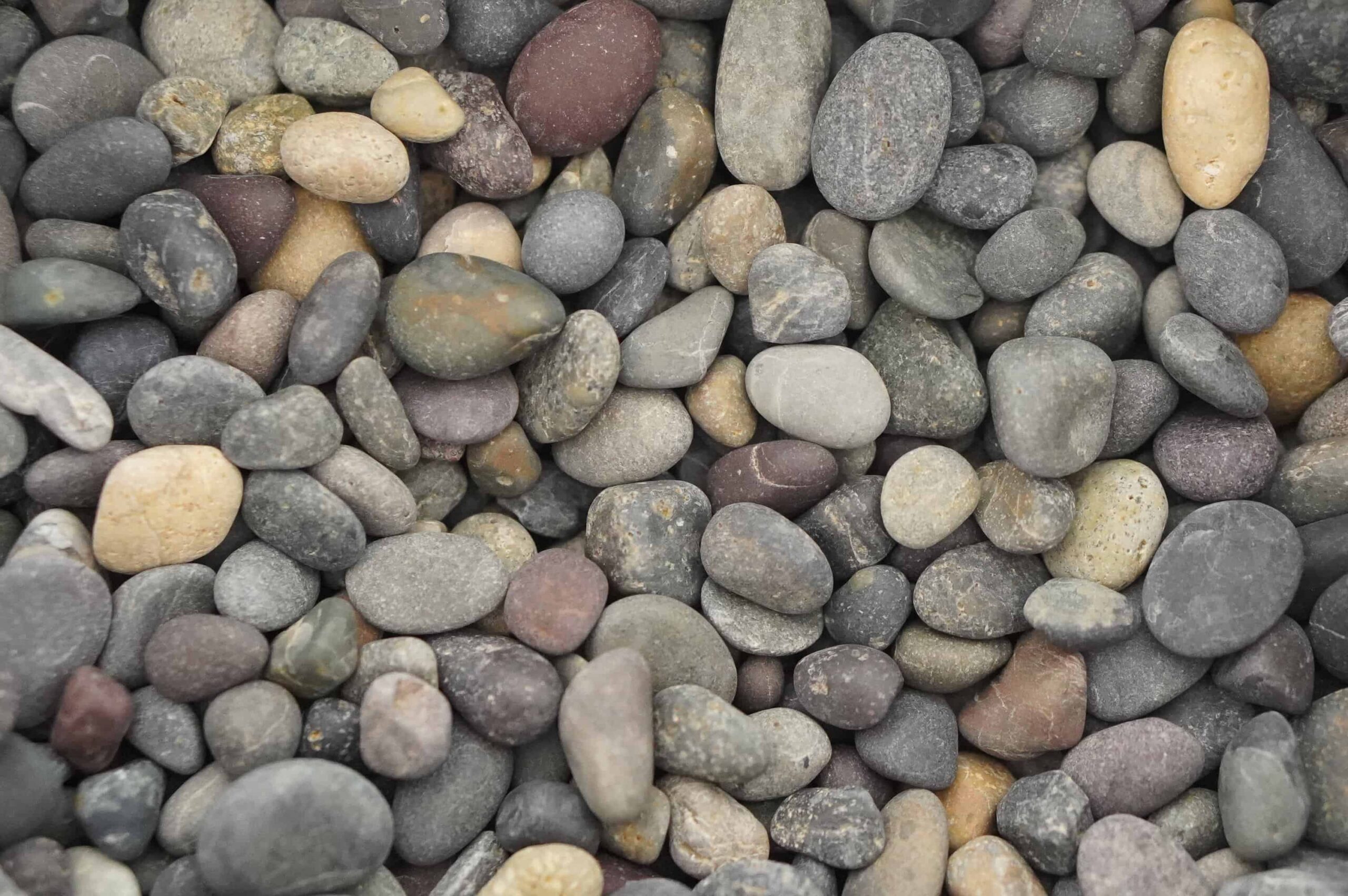 Mixed Color Beach Pebbles Landscaping Supplies from Field Stone Center Inc. in Covington, GA.