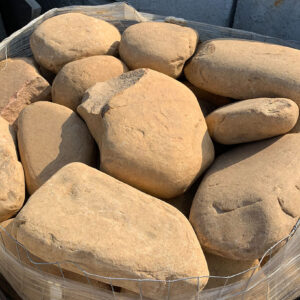 Brown Palletized River Rock